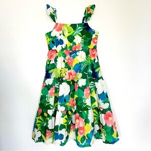 NWT Gymboree Summer Tropical Midi Cotton Voile Dress 7 Girls Colorful Floral